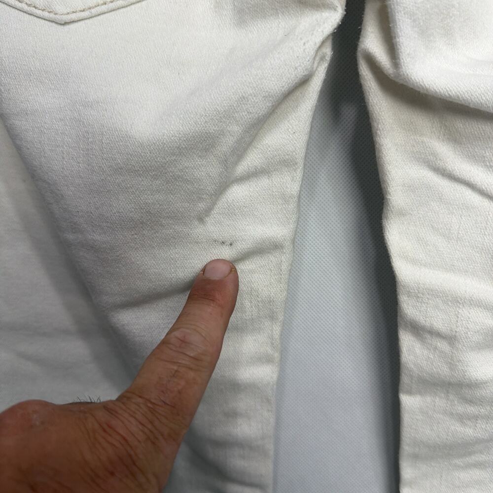 Miss Me Cuffed Capri Jeans White Low Rise Embroidered Women’s Size 27 - Picture 6 of 13